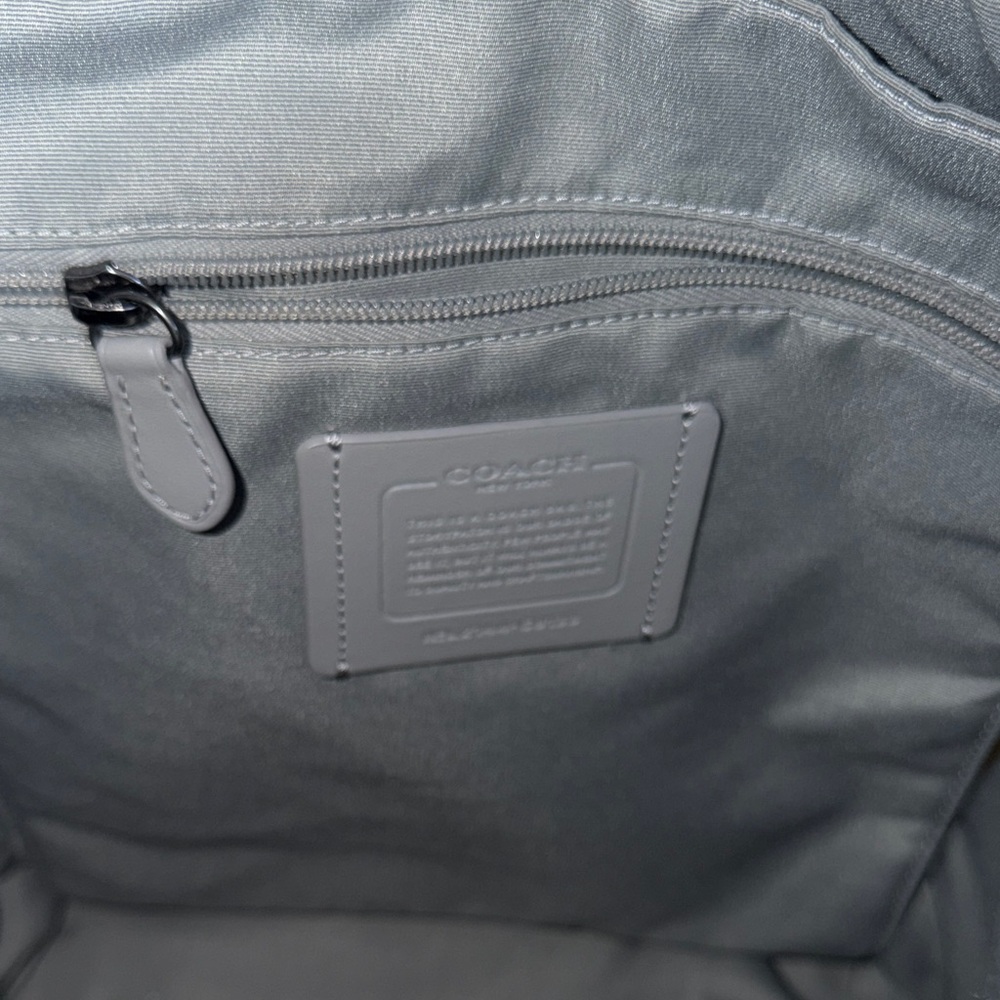 Coach Green and Blue Leather Backpack - Picture 5 of 7